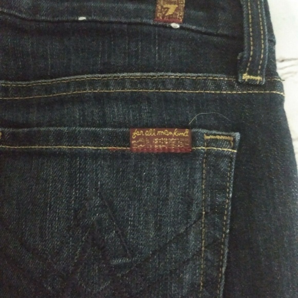 7 For All Mankind "A" Pocket Skinny Boot Cut Jeans - Picture 4 of 5